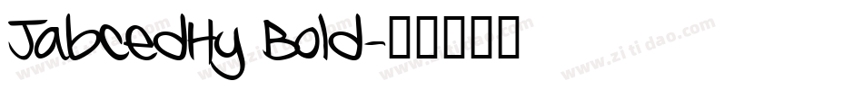 JabcedHy Bold字体转换